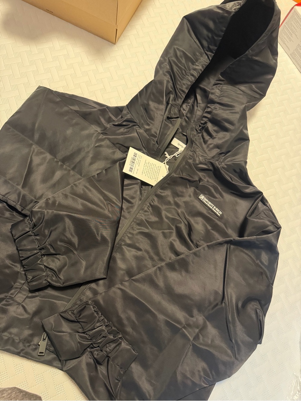 Sporty & Rich Nylon Windbreaker, SZ L, BRAND NEW